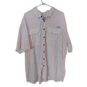 Men's 2XL Magellan Outdoors Relaxed Fit Moisture Wicking Fish Gear Button Up Shi